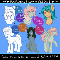 Size: 4000x4000 | Tagged: safe, artist:poofindi, advertisement, commission, commission info
