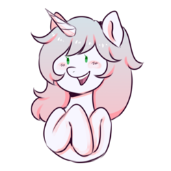 Size: 2000x2000 | Tagged: safe, artist:poofindi, oc, oc only, oc:minty, species:pony, species:unicorn, bust, simple background, smiling, solo, transparent background