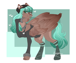 Size: 2092x1734 | Tagged: safe, artist:holoriot, oc, species:pegasus, species:pony, clothing, female, mare, solo, sweater