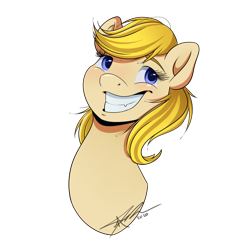 Size: 1024x1024 | Tagged: safe, artist:mindlesssketching, oc, oc:peacock studios, species:earth pony, species:pony, bust, portrait, simple background, solo, transparent background