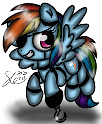Size: 587x712 | Tagged: safe, artist:starflashing twinkle, character:rainbow dash, species:pegasus, species:pony, backwards cutie mark, crossover, cutie mark, evil, eye mask, five nights at freddy's, foxy, foxy dash, hook, hooves, pirate, robot, robot pony, roboticization, shadow, simple background, tail, white background