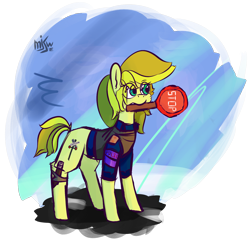 Size: 1388x1325 | Tagged: safe, artist:mjsw, oc, oc only, species:pony, female, mare, police officer, simple background, sketch, solo, stop sign, transparent background