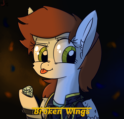 Size: 3300x3150 | Tagged: safe, artist:mjsw, oc, oc only, species:pegasus, species:pony, clothing, diamond, female, gift art, mare, mlem, reference, silly, solo, tongue out