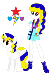 Size: 724x1080 | Tagged: safe, artist:starflashing twinkle, oc, oc:starflashing twinkle, species:alicorn, species:pony, my little pony:equestria girls, clothing, cute, cutie mark, shoes, simple background, skirt, white background