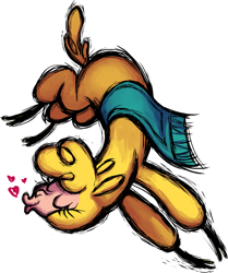 Size: 903x1080 | Tagged: safe, artist:mane6, community related, character:paprika paca, species:alpaca, them's fightin' herds, chest fluff, cloven hooves, cute, eyes closed, female, heart, in air, kissing, paprikadorable, simple background, solo, that alpaca sure does love kisses, transparent background
