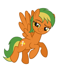 Size: 944x1070 | Tagged: safe, artist:ponyrailartist, oc, oc only, oc:naviga, species:pegasus, species:pony, flying, looking at you, simple background, transparent background