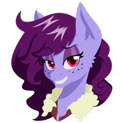 Size: 1280x1280 | Tagged: safe, artist:willoillo, oc, oc:amity song, species:earth pony, species:pony, g4, bust, earth pony oc, eyebrows, sierra nevada, simple background, solo, transparent background