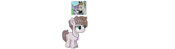 Size: 4096x1146 | Tagged: safe, artist:venomous-cookietwt, base used, oc, oc:obsidian dust, parent:maud pie, parent:mudbriar, parents:maudbriar, species:earth pony, species:pony, g4, blank flank, colt, jewelry, male, necklace, offspring, solo