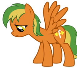 Size: 1280x1134 | Tagged: safe, artist:ponyrailartist, oc, oc only, oc:naviga, species:pegasus, species:pony, g4, sad, simple background, solo, spread wings, transparent background, walking, wings