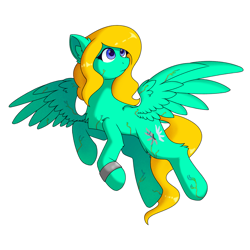 Size: 2035x2035 | Tagged: safe, artist:itazurana, oc, oc only, species:pegasus, species:pony, g4, female, flying, jewelry, simple background, solo, transparent background, vein