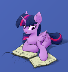 Size: 1536x1616 | Tagged: safe, artist:d.w.h.cn, character:twilight sparkle, character:twilight sparkle (alicorn), species:alicorn, species:pony, g4, book, female, mare, reading, solo