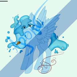 Size: 963x963 | Tagged: safe, artist:nel_liddell, oc, oc only, species:pegasus, species:pony, g4, eyelashes, pegasus oc, signature, solo, watermark, wide eyes, wings