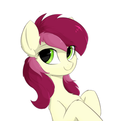 Size: 1620x1620 | Tagged: safe, artist:d.w.h.cn, character:roseluck, species:earth pony, species:pony, g4, cute, cuteluck, female, mare, simple background, solo, transparent background