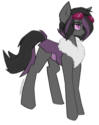 Size: 1314x1668 | Tagged: safe, artist:earthpone, oc, oc only, oc:mimicry, species:changeling, g4, female, original species, purple changeling, simple background, solo, transparent background