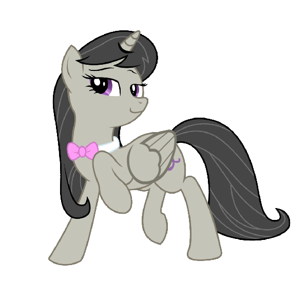 Size: 600x580 | Tagged: safe, artist:sersys, character:octavia melody, species:alicorn, species:pony, alicornified, animated, female, flapping, octacorn, race swap, raised hoof, simple background, solo, transparent background