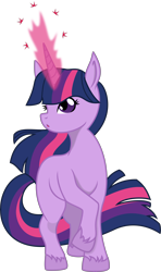 Size: 6017x10170 | Tagged: safe, artist:baka-neku, artist:kaijusamurai, character:twilight sparkle, species:pony, species:unicorn, absurd resolution, female, glowing horn, horn, mare, simple background, solo, transparent background, vector