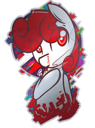 Size: 410x550 | Tagged: safe, artist:ppdraw, character:sweetie belle, nosebleed