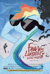 Size: 3000x4466 | Tagged: safe, artist:utterlyludicrous, character:rainbow dash, fear and loathing in las vegas, movie poster, parody