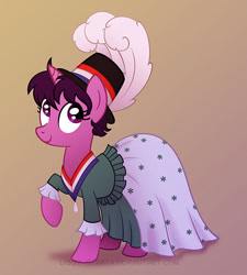 Size: 576x640 | Tagged: safe, artist:lissystrata, species:pony, species:unicorn, doctor who, female, mare, ponified, solo, susan foreman, the reign of terror, time lord