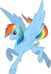 Size: 6016x8661 | Tagged: safe, artist:baka-neku, artist:kaijusamurai, character:rainbow dash, species:pegasus, species:pony, absurd resolution, backwards cutie mark, female, mare, simple background, solo, spread wings, transparent background, vector, wings