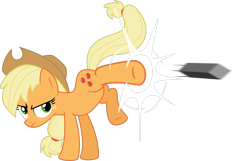 Size: 10111x6512 | Tagged: safe, artist:emedina13, character:applejack, episode:spike at your service, g4, my little pony: friendship is magic, absurd resolution, female, simple background, solo, transparent background, vector