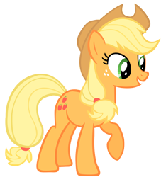Size: 2000x2200 | Tagged: safe, artist:shelmo69, character:applejack, female, simple background, solo, transparent background, vector