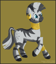 Size: 584x668 | Tagged: safe, artist:marbleyarns, character:zecora, species:zebra, female, solo