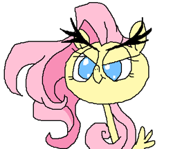 Size: 399x345 | Tagged: safe, artist:hamigaki-momo, character:fluttershy, eyebrows, female, solo