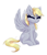 Size: 1748x2018 | Tagged: safe, artist:confetticakez, character:derpy hooves, species:pegasus, species:pony, g4, cheek fluff, chest fluff, cute, derpabetes, ear fluff, eyes closed, female, mare, simple background, sitting, solo, white background