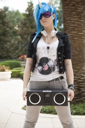 Size: 1280x1920 | Tagged: safe, artist:norikat, character:dj pon-3, character:vinyl scratch, species:human, cosplay, irl, irl human, photo, solo