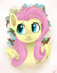 Size: 2000x2570 | Tagged: safe, artist:facerenon, character:fluttershy, female, portrait, solo