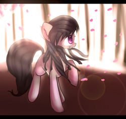 Size: 1029x973 | Tagged: safe, artist:strangemoose, character:octavia melody, female, petals, solo