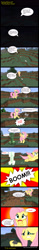Size: 900x5832 | Tagged: safe, artist:deilan12, character:fluttershy, comic, creeper, crossover, minecraft