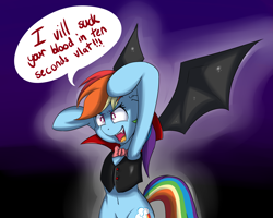 Size: 4311x3453 | Tagged: safe, artist:vicse, character:rainbow dash, armpits, belly button, bottomless, clothing, costume, crotch, female, solo, vampire