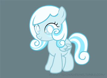 Size: 344x250 | Tagged: safe, artist:tehjadeh, oc, oc only, oc:snowdrop, species:pegasus, species:pony, animated, cute, diabetes, female, filly, ocbetes, sneezing, snowbetes, solo