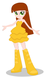 Size: 683x1171 | Tagged: safe, artist:iamsheila, oc, oc only, oc:butter princess, my little pony:equestria girls, bangs, color edit, humanized, natural hair color, recolor, simple background, solo, transparent background