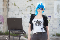 Size: 3118x2079 | Tagged: safe, artist:norikat, character:dj pon-3, character:vinyl scratch, species:human, cosplay, high res, irl, irl human, photo, solo