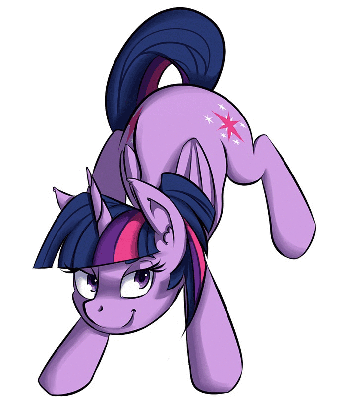 Size: 688x817 | Tagged: safe, artist:vicse, character:twilight sparkle, character:twilight sparkle (alicorn), species:alicorn, species:pony, animated, butt shake, female, looking at you, plot, solo, twerking