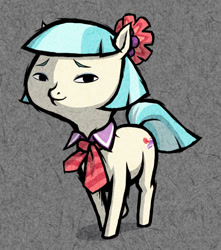 Size: 800x903 | Tagged: safe, artist:dalapony, character:coco pommel, female, solo, style emulation, the legend of zelda, the legend of zelda: the wind waker