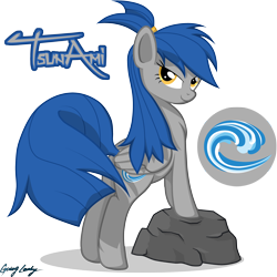Size: 2500x2500 | Tagged: safe, artist:le-23, oc, oc only, species:pegasus, species:pony, rock, solo