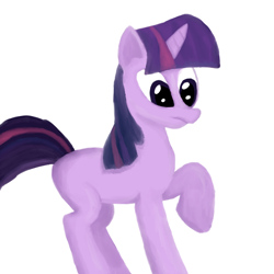 Size: 1024x1024 | Tagged: safe, artist:drakmire, character:twilight sparkle, blank flank, female, solo