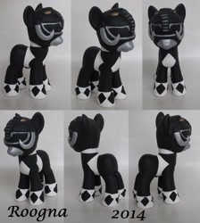 Size: 1300x1450 | Tagged: safe, artist:roogna, black ranger, brushable, custom, ponified, power rangers, toy
