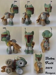 Size: 1600x2150 | Tagged: safe, artist:roogna, g4, boba fett, crossover, custom, ponified, star wars, toy