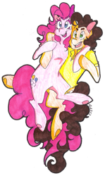 Size: 447x750 | Tagged: safe, artist:cleppyclep, character:cheese sandwich, character:pinkie pie, ship:cheesepie, female, male, shipping, straight