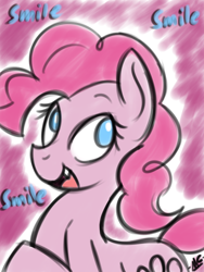 Size: 1500x2000 | Tagged: safe, artist:microgrid, character:pinkie pie, species:earth pony, species:pony, female, solo
