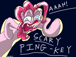 Size: 2400x1800 | Tagged: safe, artist:train wreck, character:pinkie pie, female, scary, solo