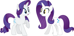 Size: 6000x2929 | Tagged: safe, artist:claritea, character:charity sweetmint, character:rarity, my little pony chapter books, rarity and the curious case of charity, artist interpretation, dyed mane, simple background, transparent background, vector