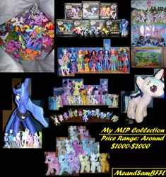 Size: 2200x2336 | Tagged: safe, artist:lucaspratt, character:twilight sparkle, character:twilight sparkle (alicorn), species:alicorn, my little pony:equestria girls, aurora, blind bag, brushable, build-a-bear, collection, custom, doll, funko, funrise, irl, merchandise, photo, plushie, poster, toy, ty