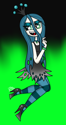 Size: 1601x3001 | Tagged: safe, artist:jay muniz, character:queen chrysalis, humanized, skinny