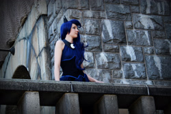 Size: 3315x2210 | Tagged: safe, artist:sewingintherain, character:princess luna, species:human, clothing, convention, cosplay, costume, crystal fair con, dress, irl, irl human, photo, photography, solo